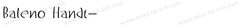 Baleno Handi字体转换